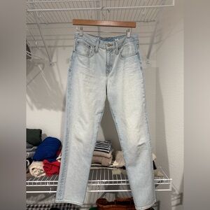 J crew slouchy boyfriend Jean size 25 light blue